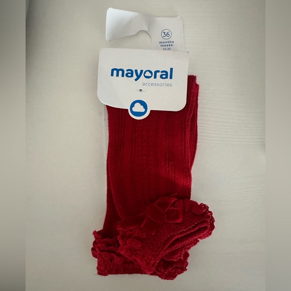 Mayoral red socks NWT